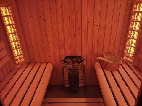 Infraroodsauna (Philips-lampen 230 Volt)