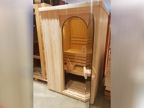 Kroon sauna, met luxe toogdeur (230 Volt)